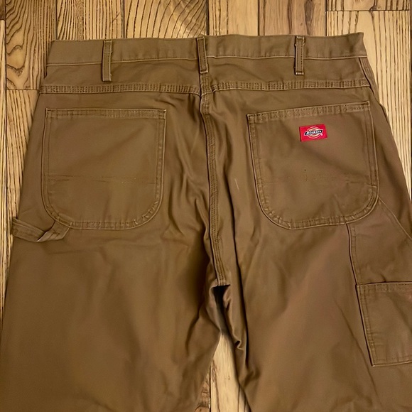 Dickies Light Brown Duck Relaxed Fit Carpenter Pants Mens 36 x 32 - Picture 3 of 5